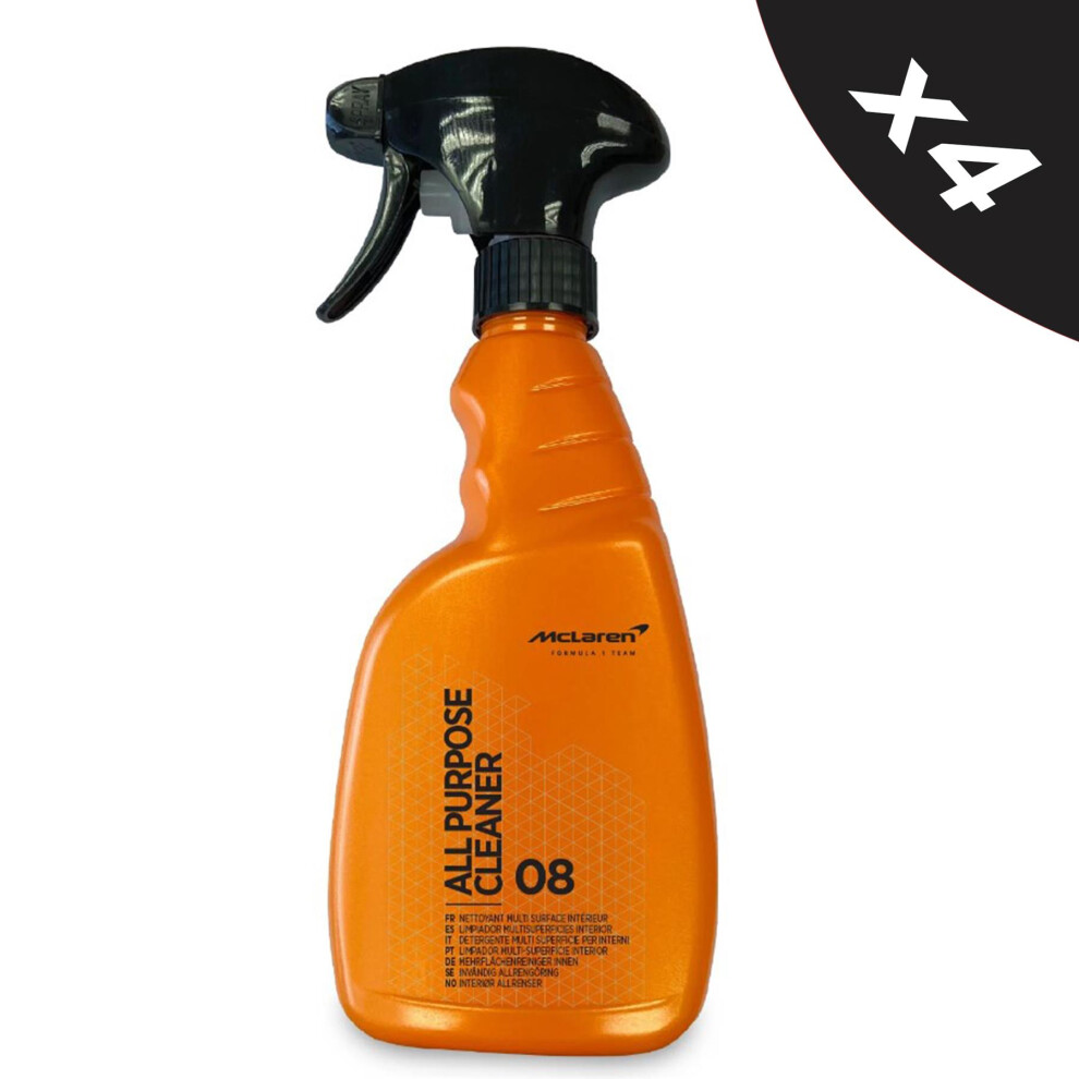 Mclaren All Purpose Cleaner Interior Exterior Car Cleaner For All Surfaces 4X500ml 5056820515533