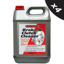 Brake & Clutch Cleaner Removes Oil Grease Dust Pats Degreaser Polygard 4x5L