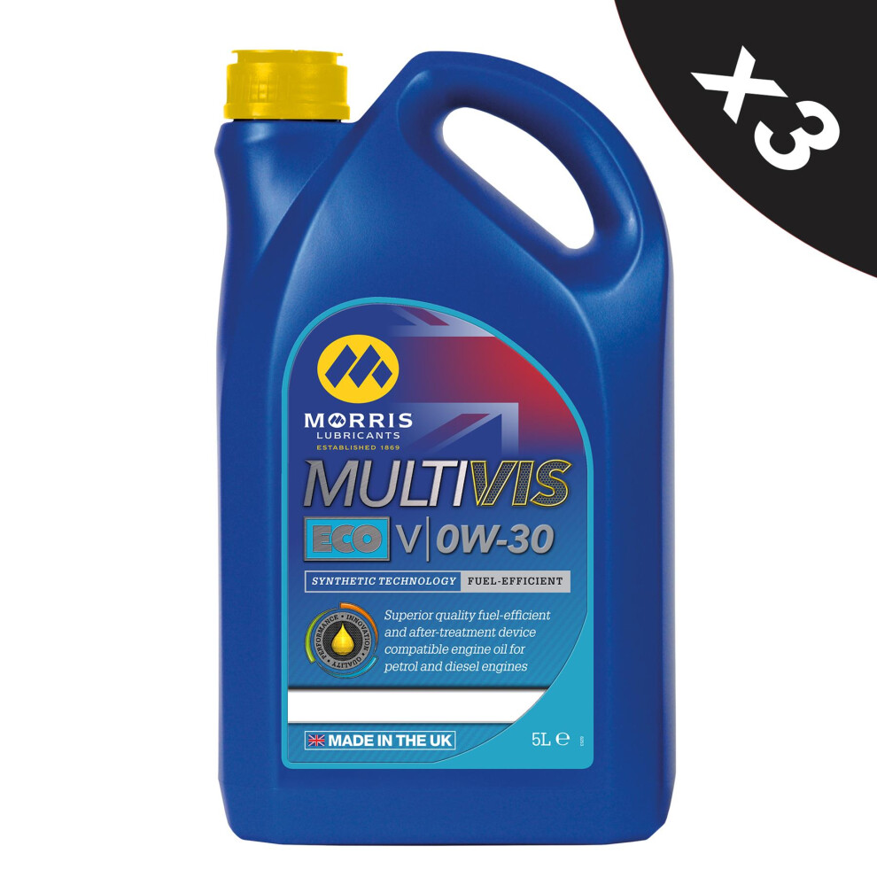 Photos - Engine Oil Morris 3x5L 0w30 Fully Synthetic ACEA A5 B5 API SL for Volvo 95200377 MZT005x3