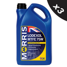MORRIS MTFE 75W Fully Synthetic Gear Oil API GL4 Monograde Fluid 3x5L