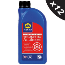 MORRIS Ultralife Red Antifreeze Coolant G12 Concentrated Longlife OAT Fluid 12x1L