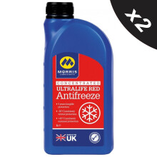 MORRIS Ultralife Red Antifreeze Coolant G12 Concentrated Longlife OAT Fluid 2x1L
