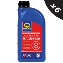 MORRIS Ultralife Red Antifreeze Coolant G12 Concentrated Longlife OAT Fluid 6x1L