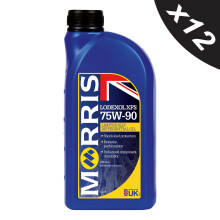 MORRIS 75W-90 Fully Synthetic Gear Oil API GL5 Gear & Transmission Fluid 12x1L