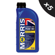 MORRIS 75W-90 Fully Synthetic Gear Oil API GL5 Gear & Transmission Fluid 5x1L