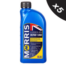 Morris 80W-140 Fully Synthetic Limited Slip Gear Oil Lodexol XFS API GL-5+ 5x1L