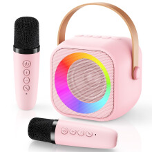 Mini karaoke stroj pre deti Hračky pre deti od 5 do 7 rokov Bluetooth reproduktor s 2 bezdrôtovými mikrofónmi Detské ponožky
