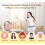 Máquina de karaokê infantil, Bluetooth com 2 microfones sem fio (rosa) 5