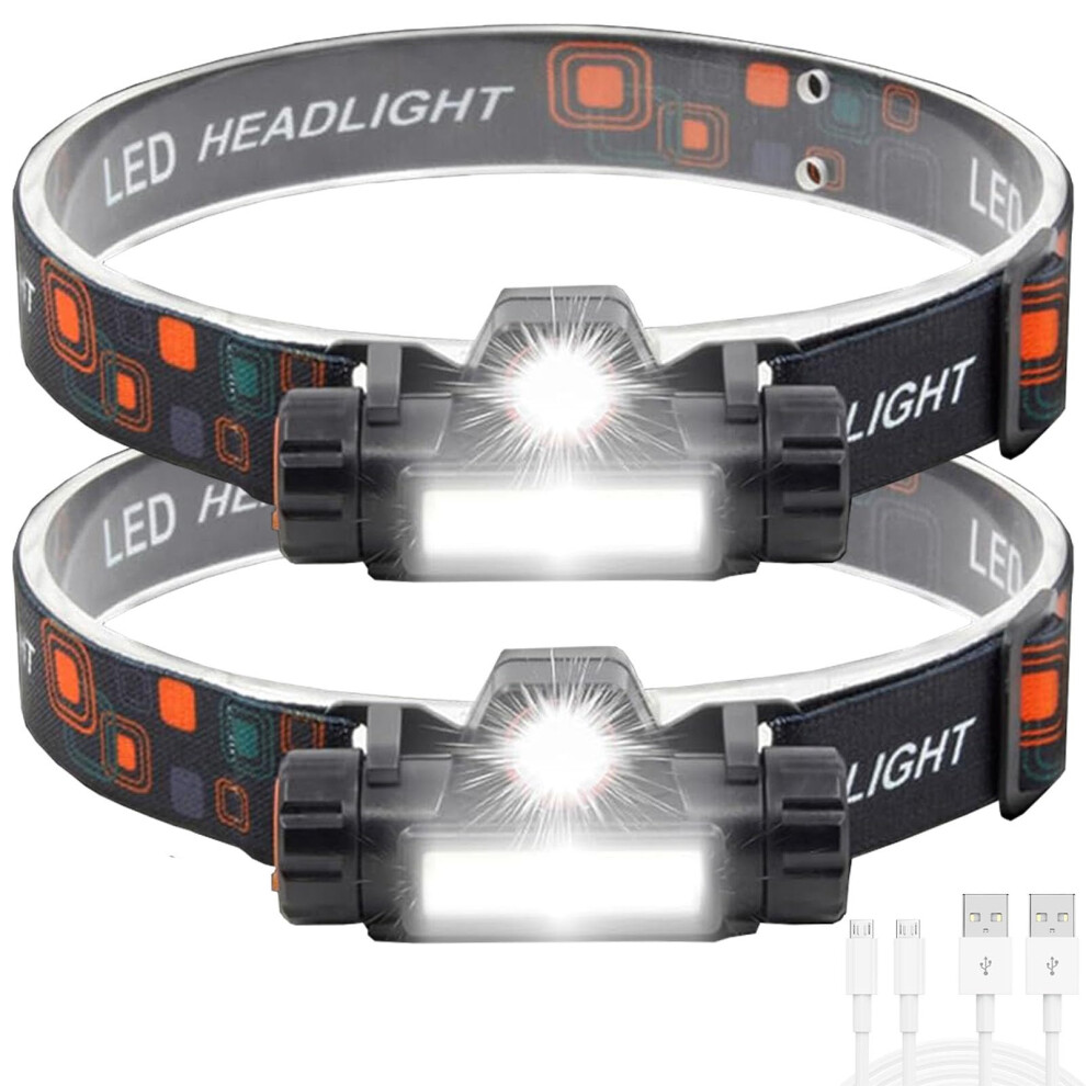 Linterna Frontal Recargable De 1200 LúMenes, Superbrillante, Led, Para Exteriores, Impermeable, Linterna Frontal-image