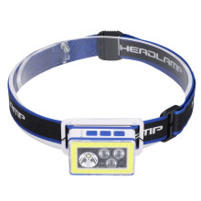 Magnetic COB LED Headlamp with Induction Mode USB Charging for Outdoor Adventures Cycling RepairingNavy(Blue)