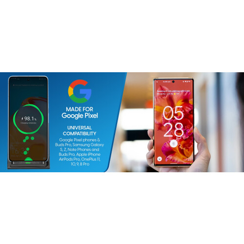 Chargeur sans fil rapide Qi Ultra Note pour Samsung Blanc 2