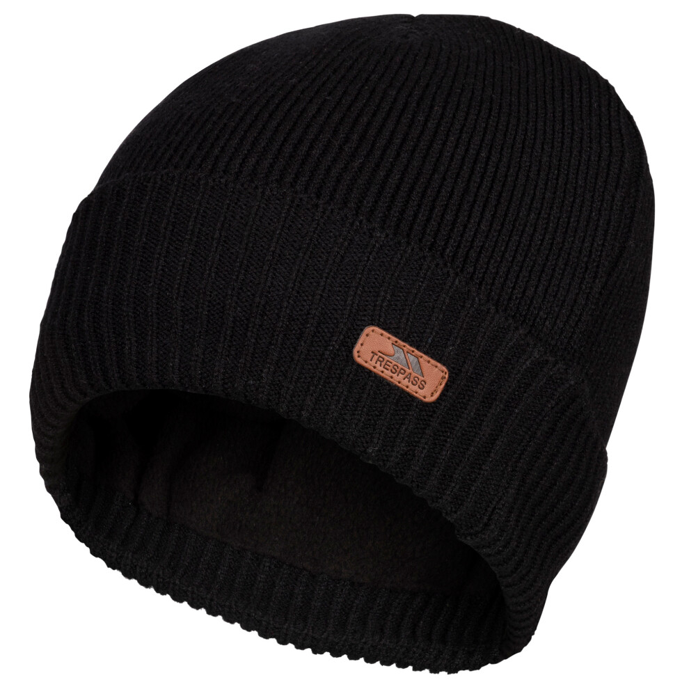 (L-XL, Black) Trespass Unisex Adult Chuck Waterproof Beanie