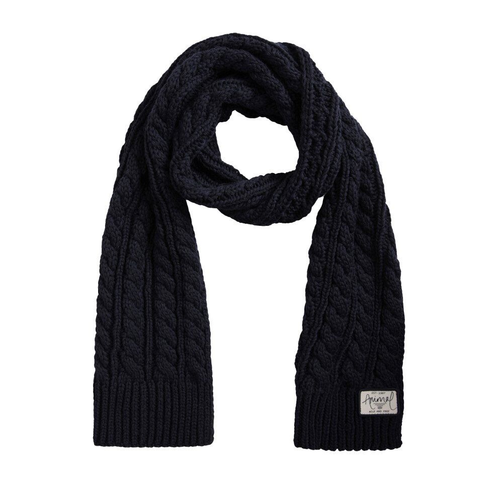 (One Size, Navy) Animal Womens/Ladies Becky Knitted Scarf