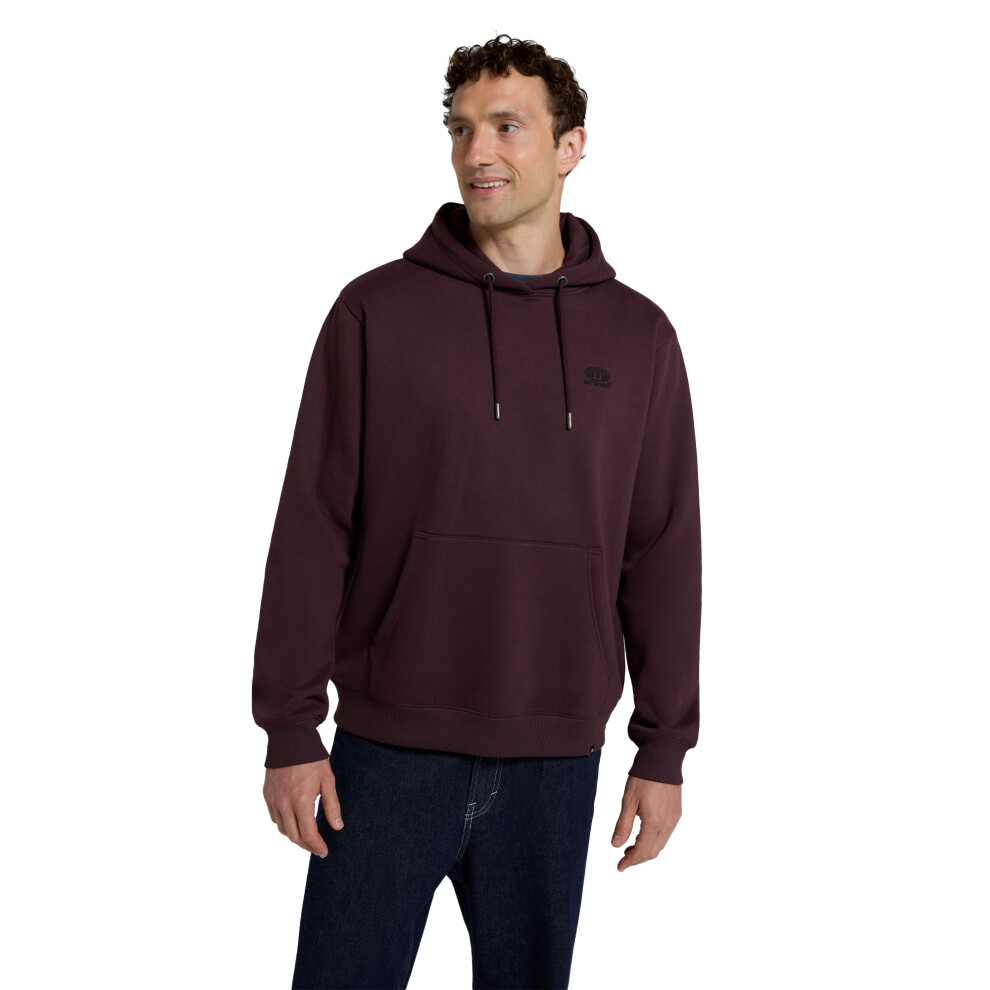 (XL, Burgundy) Animal Mens Nick Organic Heavyweight Hoodie