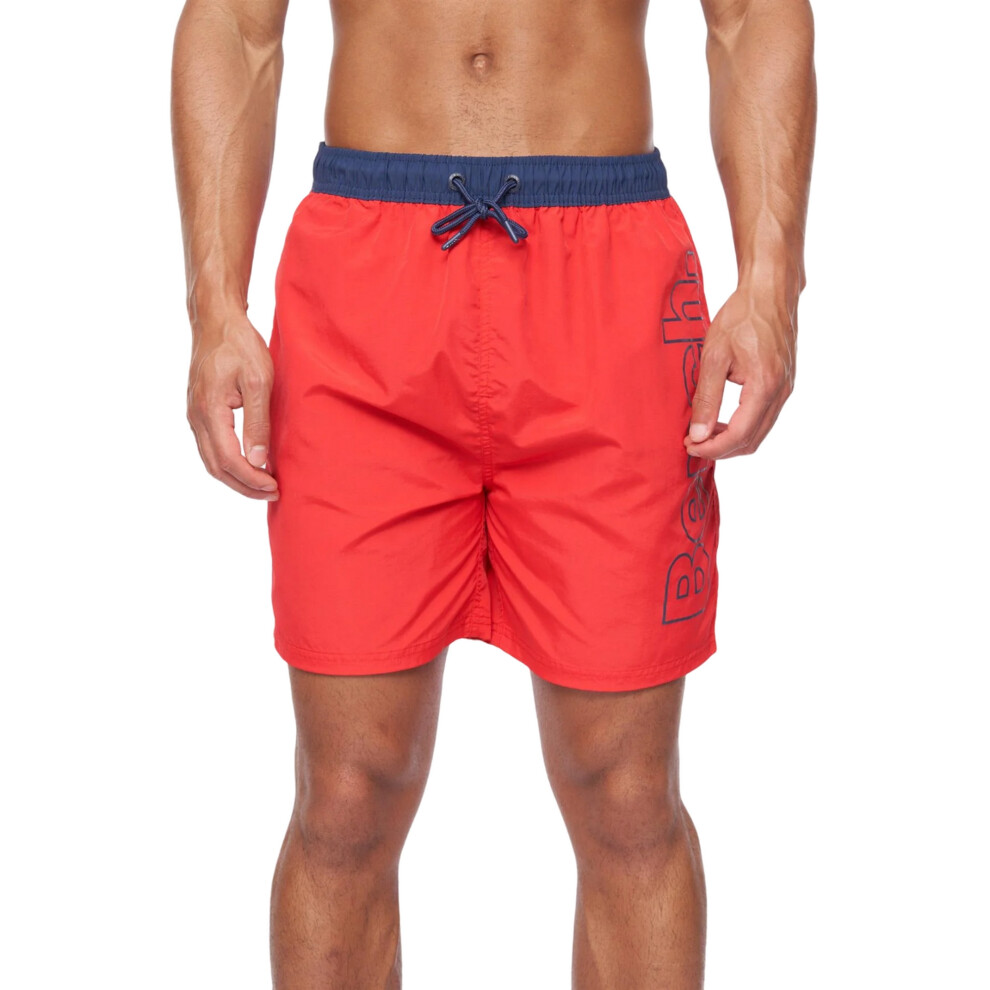 (M, Red) Bench Mens Belize Swim Shorts