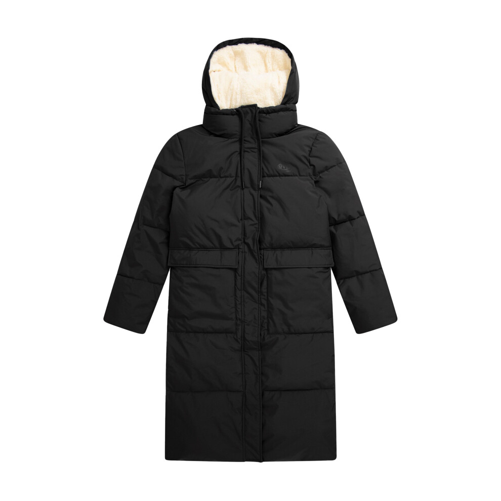 (10 UK, Black) Animal Womens/Ladies Dawlish Recycled Longline Padded Jacket