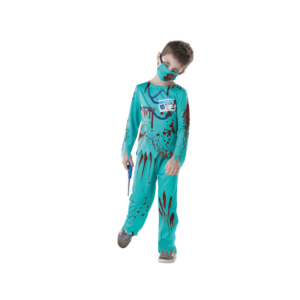 (5-6 Years, Red/Blue) Rubies Childrens/Kids Zombie Doctor Halloween Costume