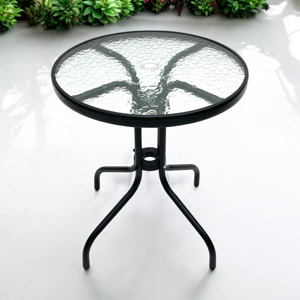 Round Glass Garden Table, Garden Patio Tables