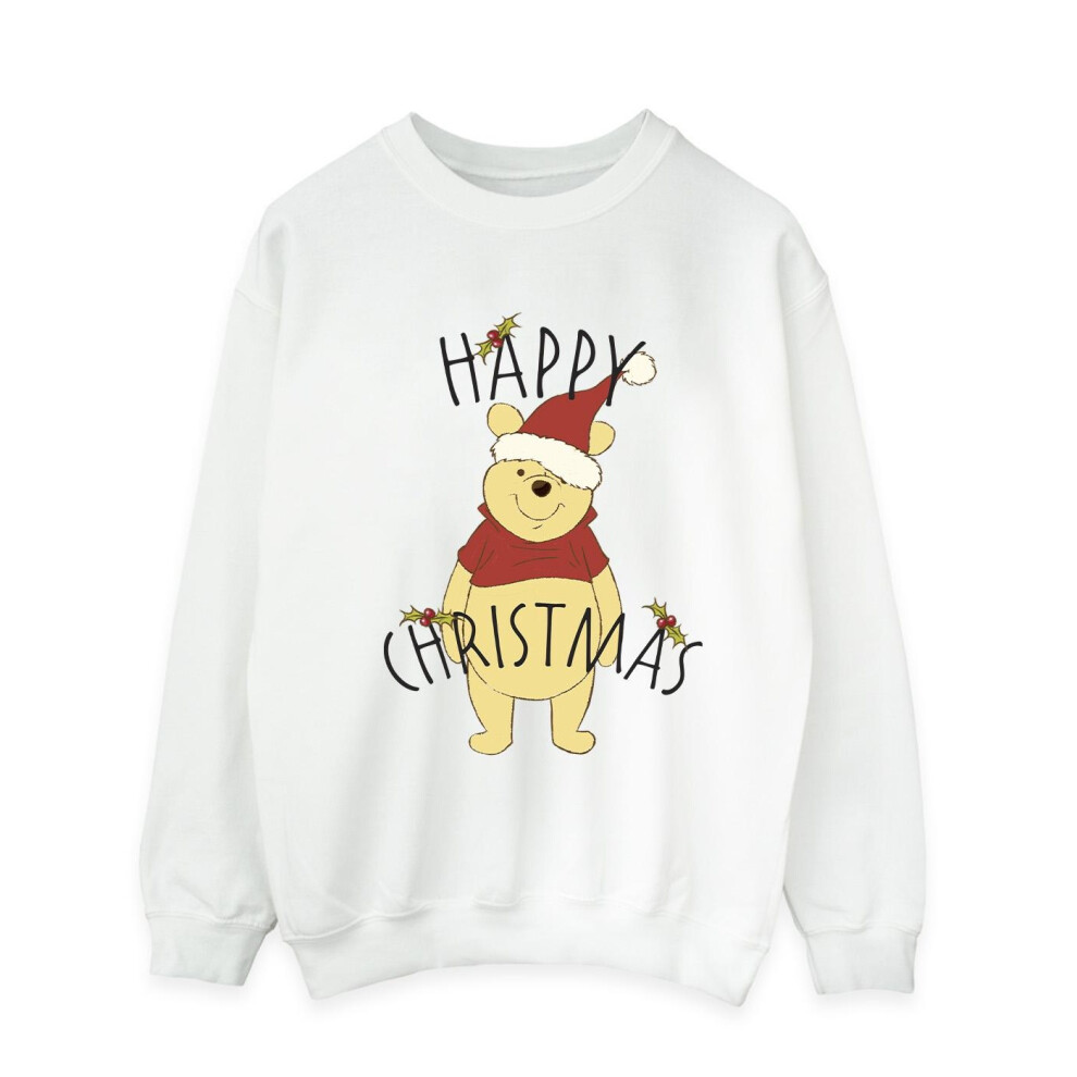 Winnie The Pooh Happy Christmas Holly Sweatshirt