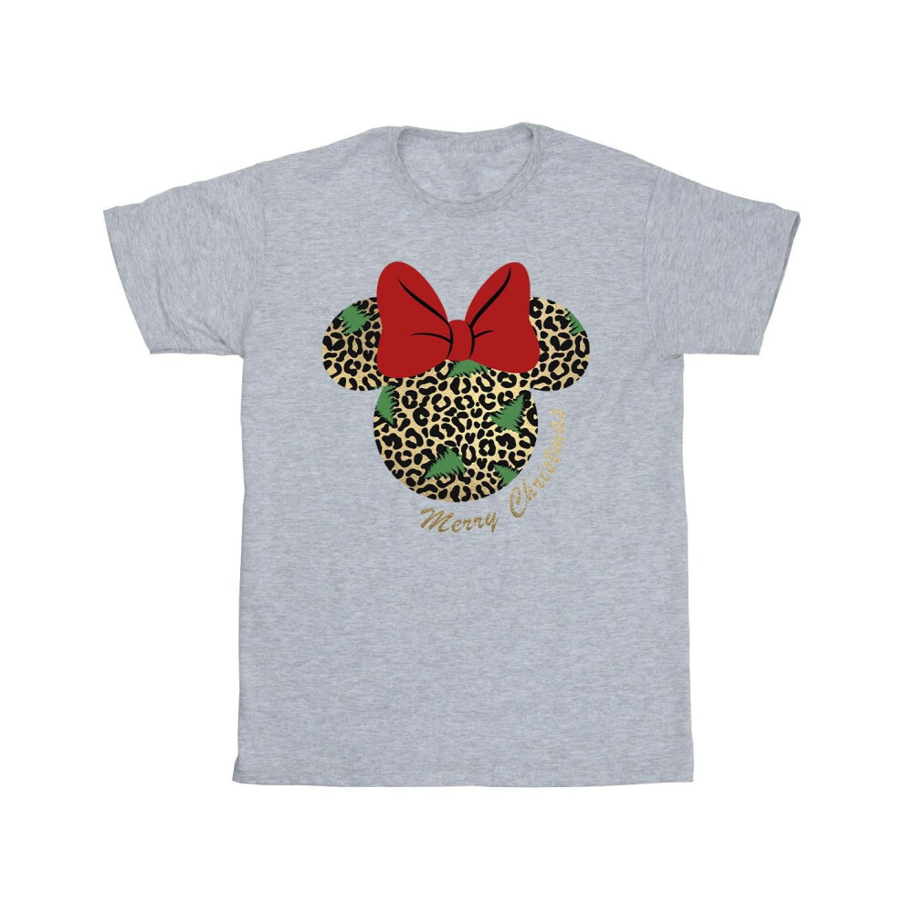 Minnie Mouse Leopard Christmas T-Shirt