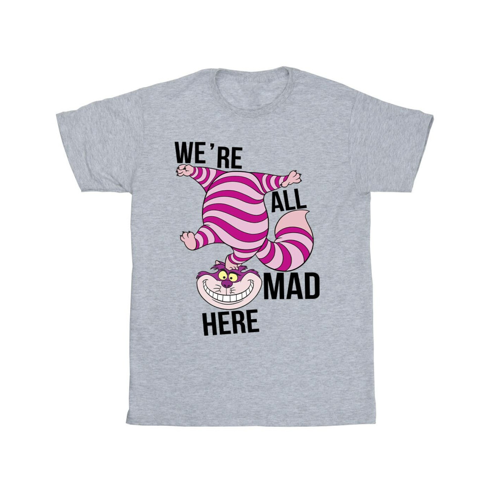 Disney Girls Alice In Wonderland All Mad Here Cotton T-Shirt