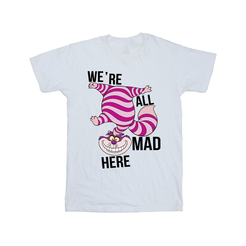 Disney Girls Alice In Wonderland All Mad Here Cotton T-Shirt