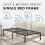 House of Home (Single) Metal Bed Frame Durable Black Powder Coating 3