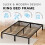 House of Home (King) Metal Bed Frame Durable Black Powder Coating 3