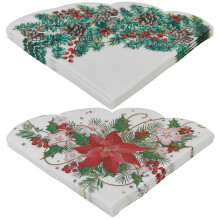 (Mix Pack of 24) Christmas Novelty Napkins Table Floral Mix Pack