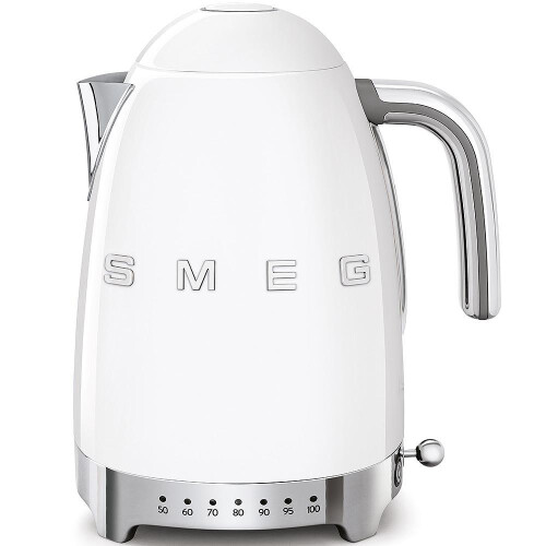 Smeg Smeg 50's Style Retro Range Breakfast Set, 1.7L 3000W Variable Temperature Kettle and 2-Slice 950W Toaster, White 1