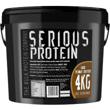 (Choc Peanut Butter) SERIOUS PROTEIN Protein Powder 4kg Low Carb Supports Lean Muscle Growth