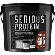 (Chocolate) SERIOUS PROTEIN  Protein Powder 4kg Low Carb Supports Lean Muscle Growth