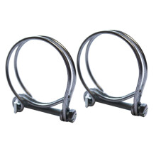 (Pack of 2) Pisces Double Wire Pond Hose Clips - 38/40mm