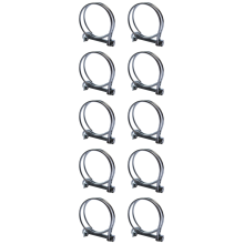 (Pack of 10) Pisces Double Wire Pond Hose Clips - 38/40mm
