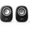 Nedis 2.0 12W USB Powered Speaker Set for PC Computer Laptop Black/Silver 2
