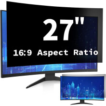 DEJIMAX 27 Inch Computer Privacy Screen Filter for 16:9 Widescreen Monitor, Anti Glare and Blue Light