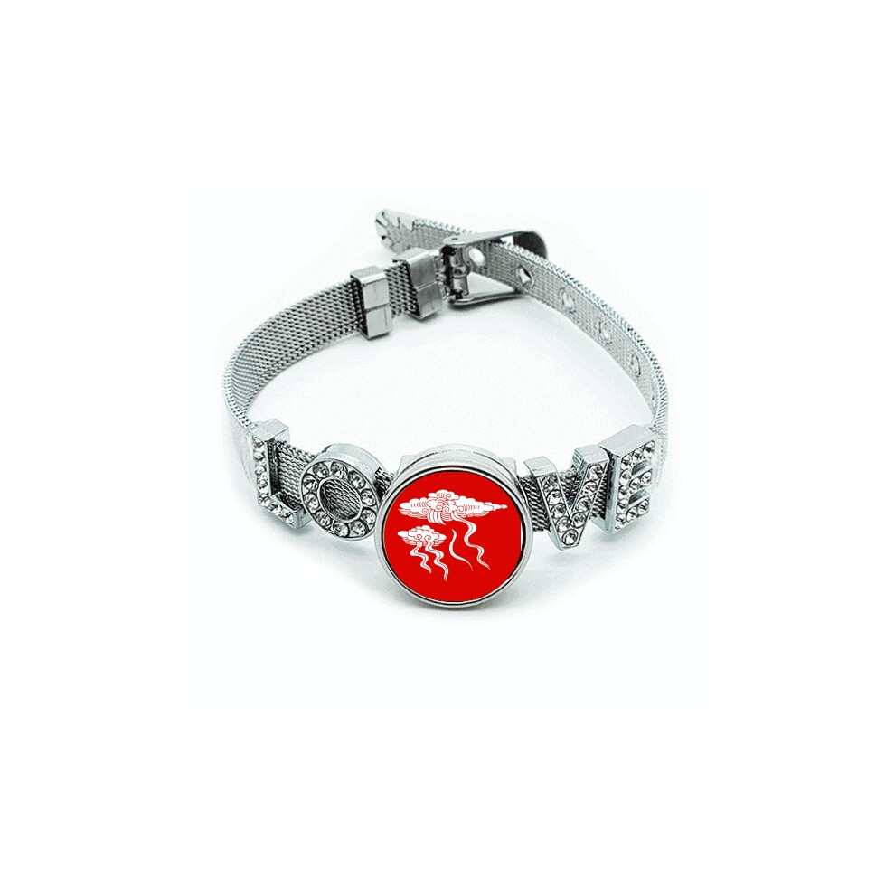 Photos - Bracelet Cloud Beautiful Innovation Prosperity  Wristband Crystal Love Adjustable Bangle
