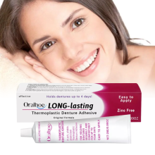 Dlhotrvajúce termoplastické zubné lepidlo Oralhoe Long Comfort Fit Spoľahlivé držanie
