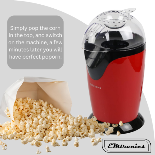 EMtronics EMtronics EMPM21 Electric Popcorn Maker - Red 2