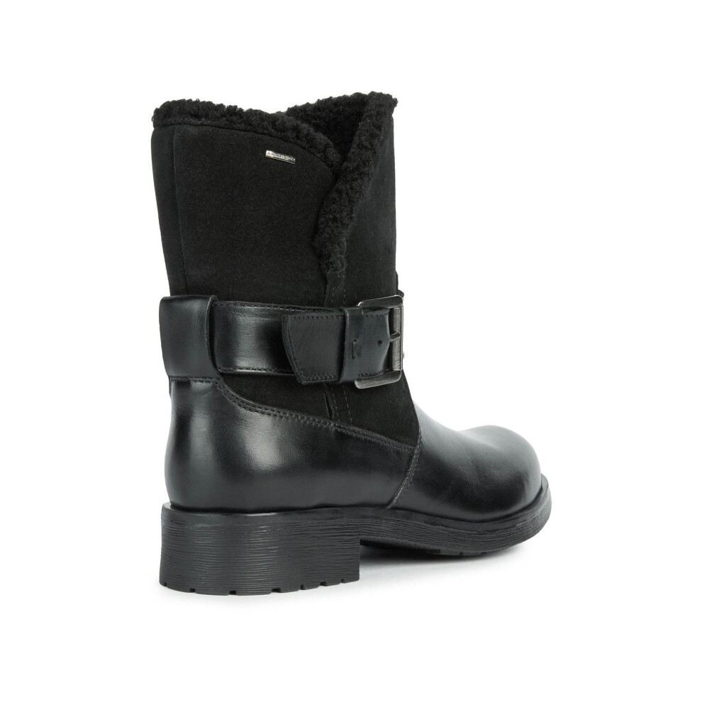 Geox (, 7 (Adults')) D Rawelle B Abx A Leather Women's Boots Black