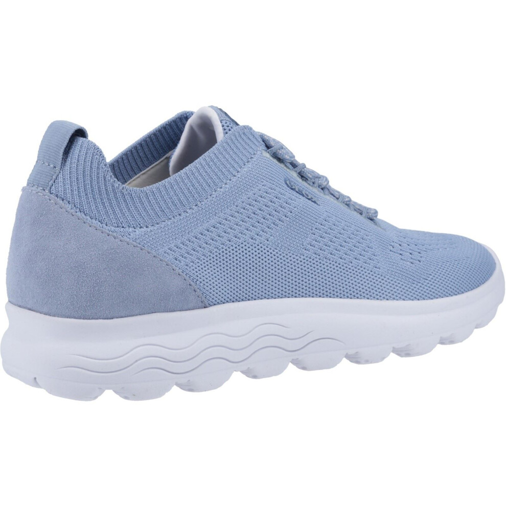 Geox (, 6 (Adults')) D Spherica A Leather Women's Light Sky Trainers Blue