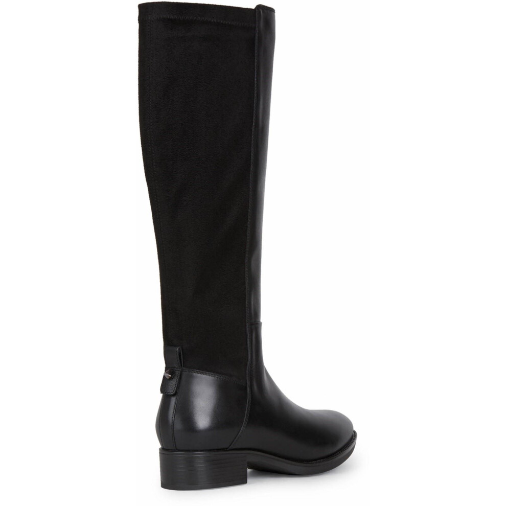Geox Women's Black D Felicity Leather Boots Uk Size 4 - Image 4