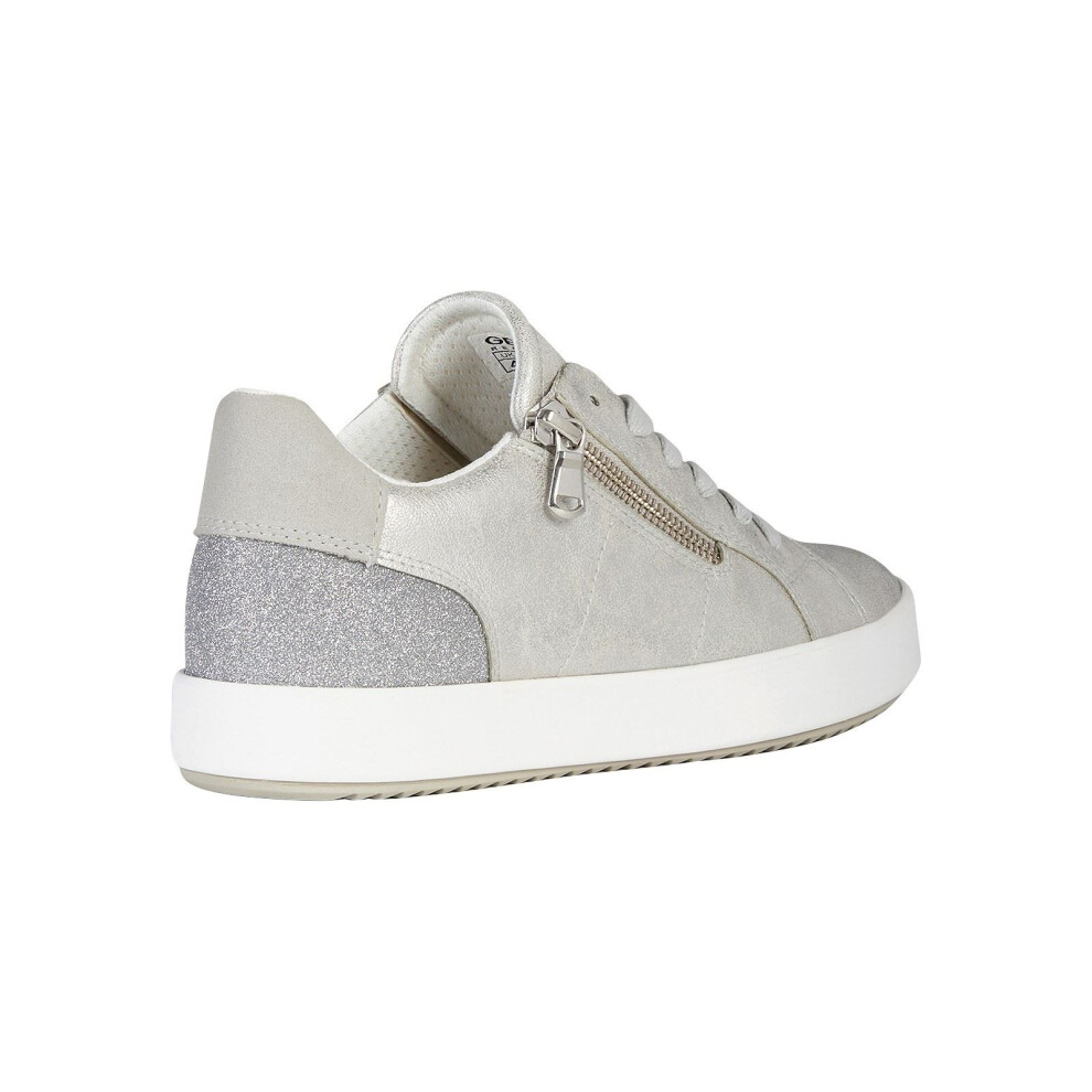 Geox (Silver, 7.5 (Adults')) D Blomiee A Synthetic Polyurethane Women's Silver Trainers
