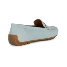 (Blue, 5 (Adults')) Geox D Kosmopolis Suede Women's Light Blue Moccasins Shoes