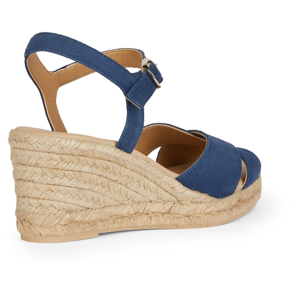 Geox (Blue, 3 (Adults')) D Gelsa Low C Leather Women's Navy Sandals