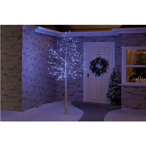 "Winter's Magic: LED-Lit White Decorative Tree 6FT