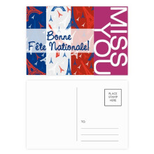 Celebration Eiffel Tower France Landmark Miss Postcard Set Thanks Card Mailing Side 20pcs