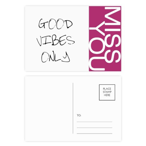 only quote miss postcard set thanks card mailing side 20pcs