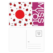 japan culture national flag miss postcard set thanks card mailing side 20pcs