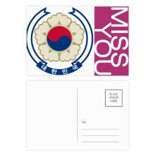 Korea National Emblem Country Miss Postcard Set Thanks Card Mailing Side 20pcs